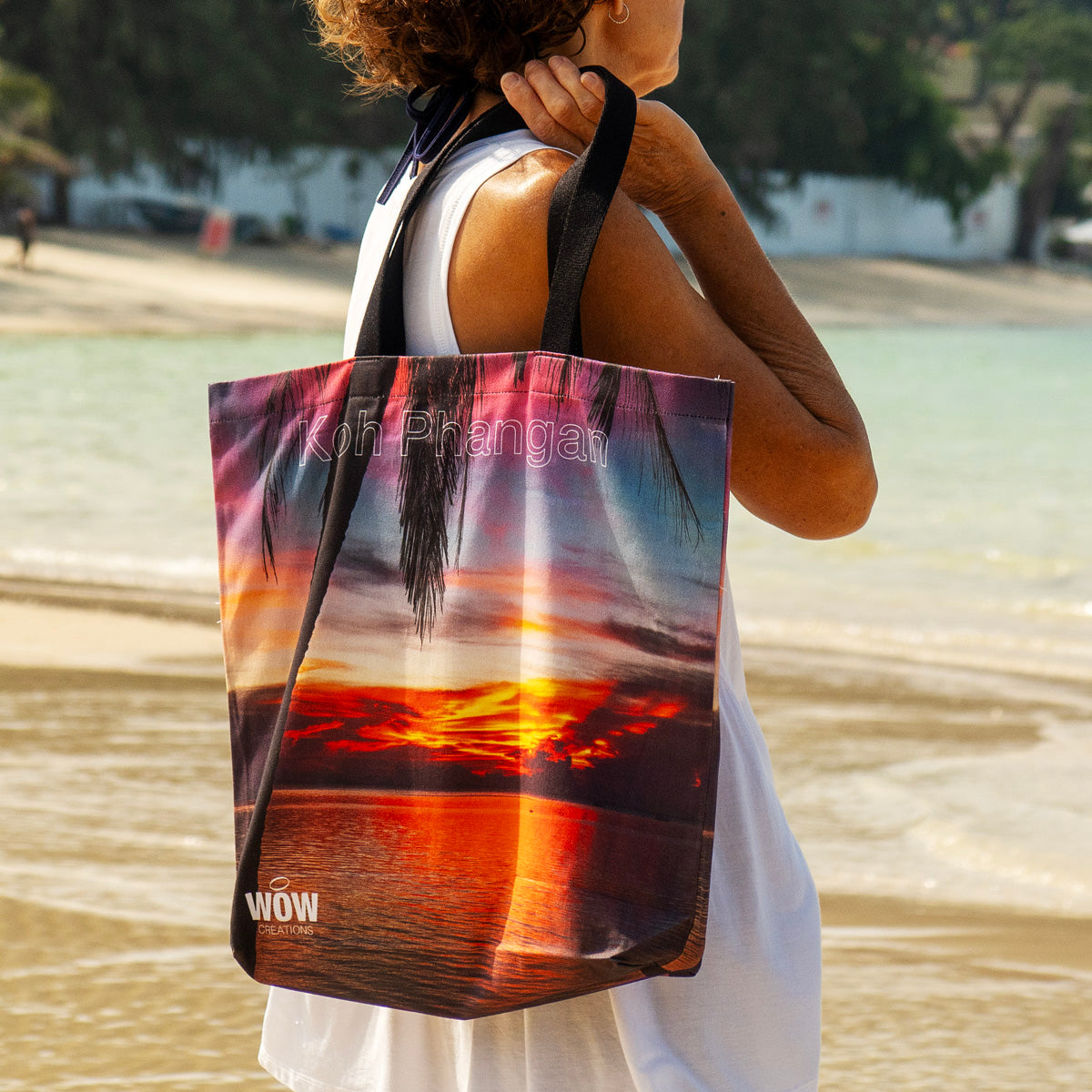 Palm Sunset Tote Bag