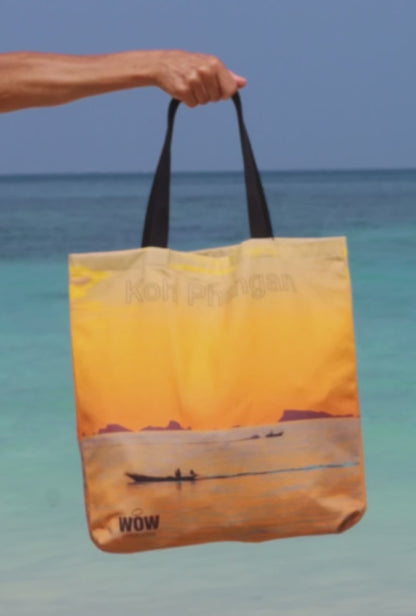 Orange Sunset Tote Bag