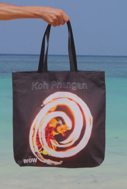Fire Swirl Tote Bag