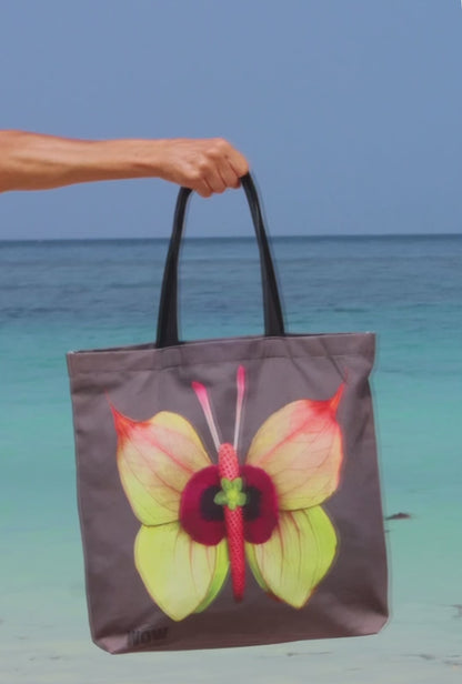 Anthurium Leaf Butterfly Tote Bag